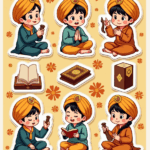 Indian Gods - Religious - Stickers Sheet v3